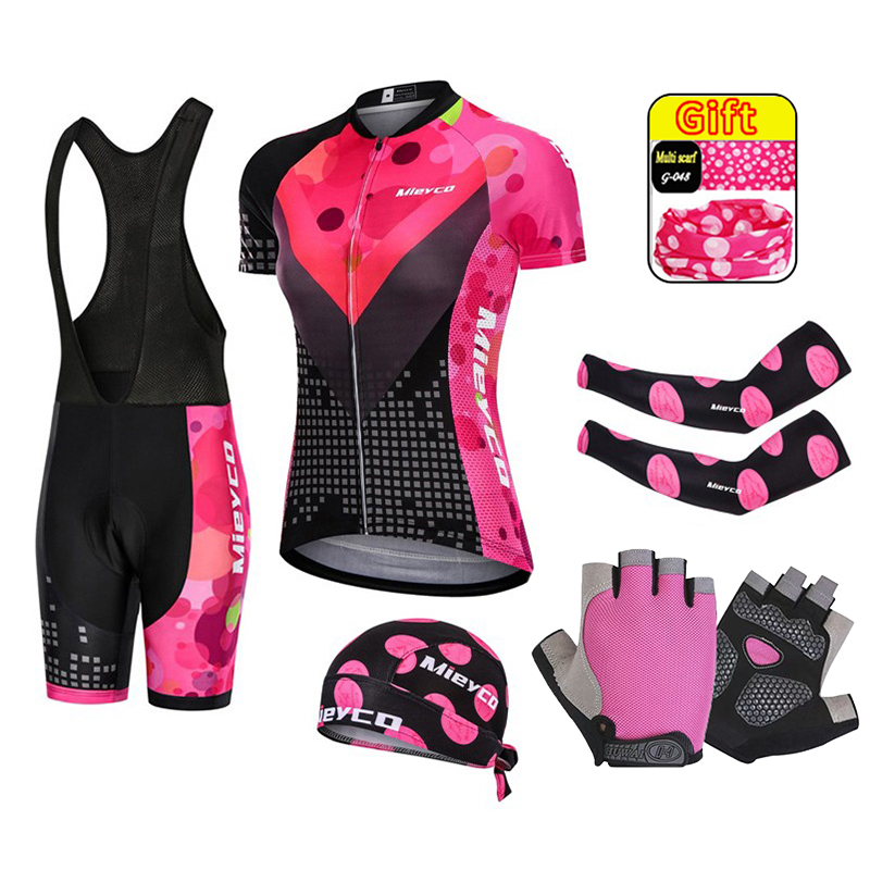 Mountain Biking Pads - 女性用マウンテンバイクスーツ、バイクチーム衣装、MTBサイクリングジャージ服、3Dゲルパッドセット、夏