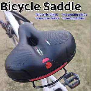 Mountain Biking Pads - 快適な幅広厚手マウンテンバイクシート、人間工学に基づいた中空サイクリングサドル、衝撃吸収クッション、MTB用ヒップの痛みを軽減