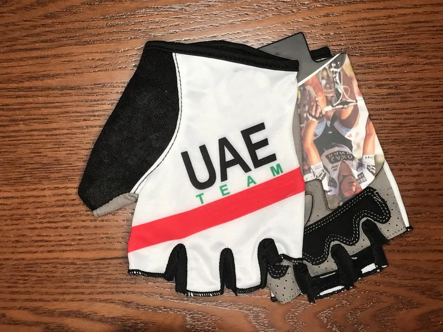 Mountain Biking Uae - Uae-ジェルサイクリンググローブ,ハーフフィンガー,スポーツ,マウンテンバイク,ロードバイク,1ペア,2020