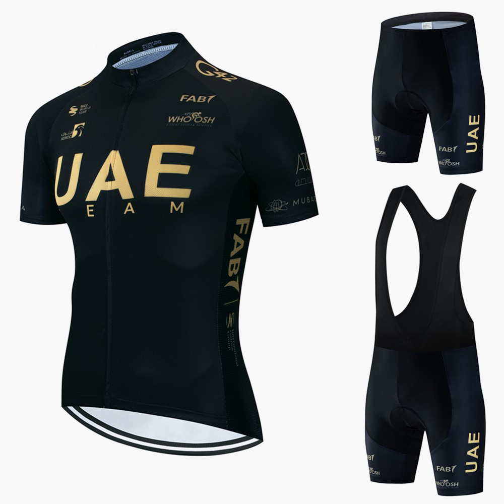 Mountain Biking Uae - UAE サイクリングジャージセットサイクリングスーツマウンテンバイク夏服サイクリング服男性 Mtb シャツビブショーツサイクルウェアバイク