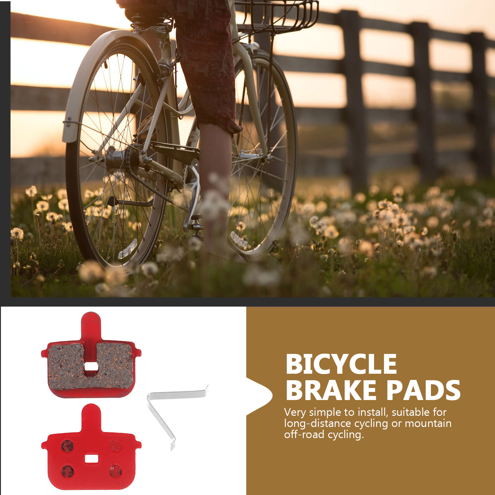 1セット マウンテンバイク ブレーキパッド 金属製 耐摩耗性 - Mountain Biking Pads のレビューと価格