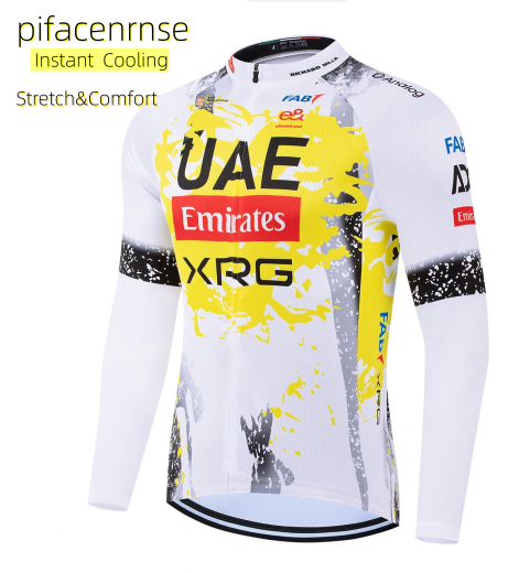 UAE プロサイクリングジャージ男性長袖 MTB シャツ自転 - Mountain Biking Uae のレビューと価格