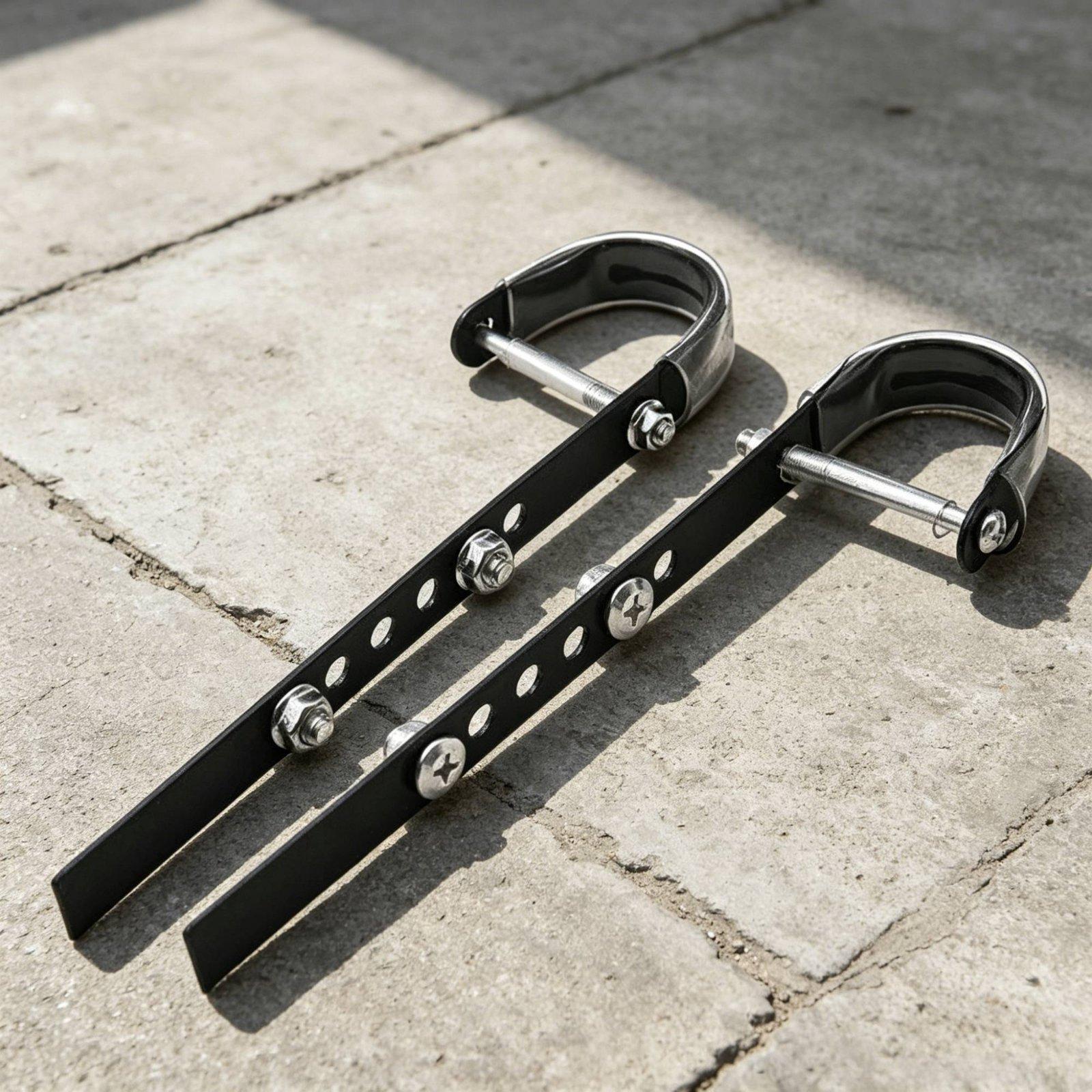 2ピース自転車バスケットフック、多穴デザイン、調整可能な自転 - Mountain Biking Shop のレビューと価格