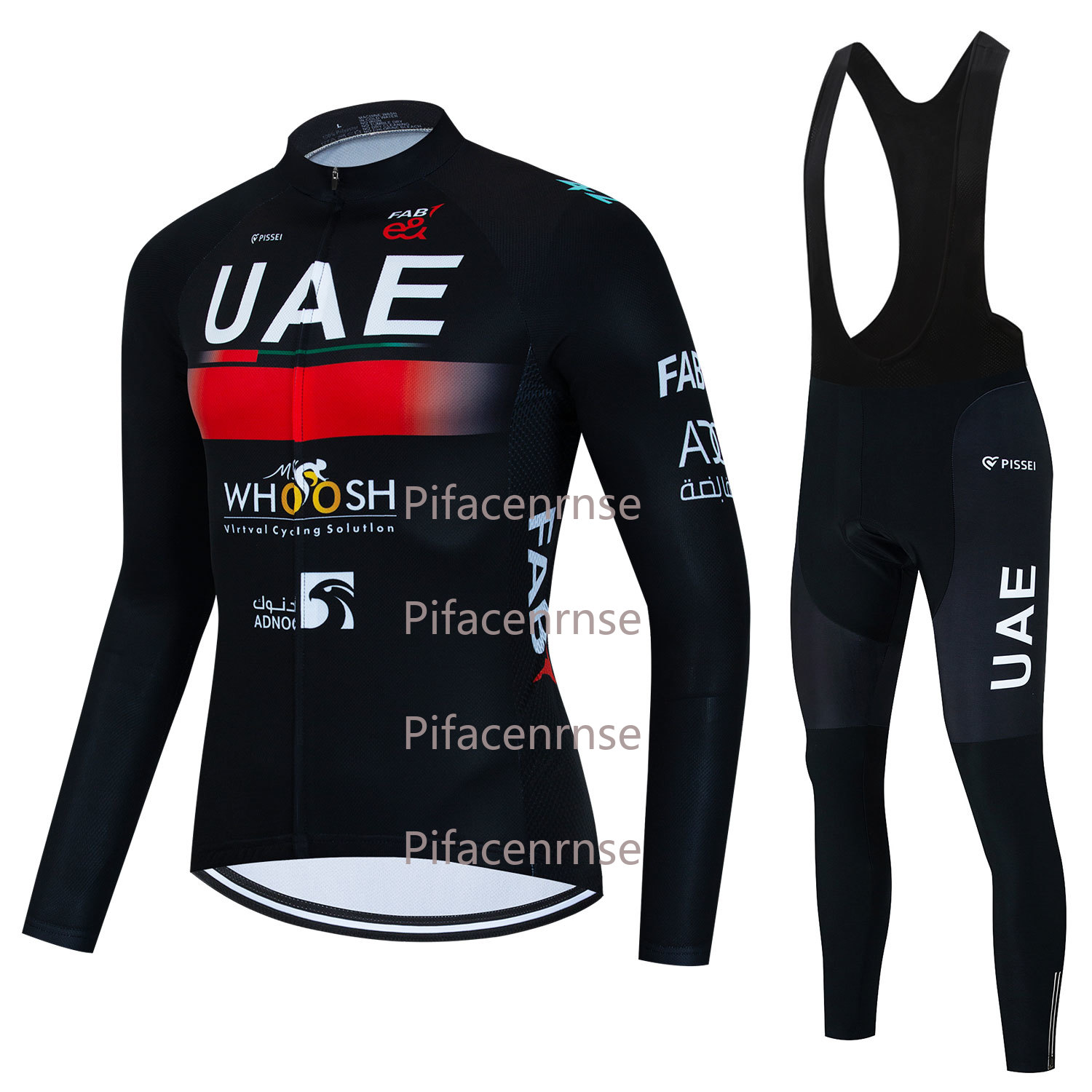 男性 Uae 通気性サイクリングジャージセット春秋長袖サイク - Mountain Biking Uae のレビューと価格